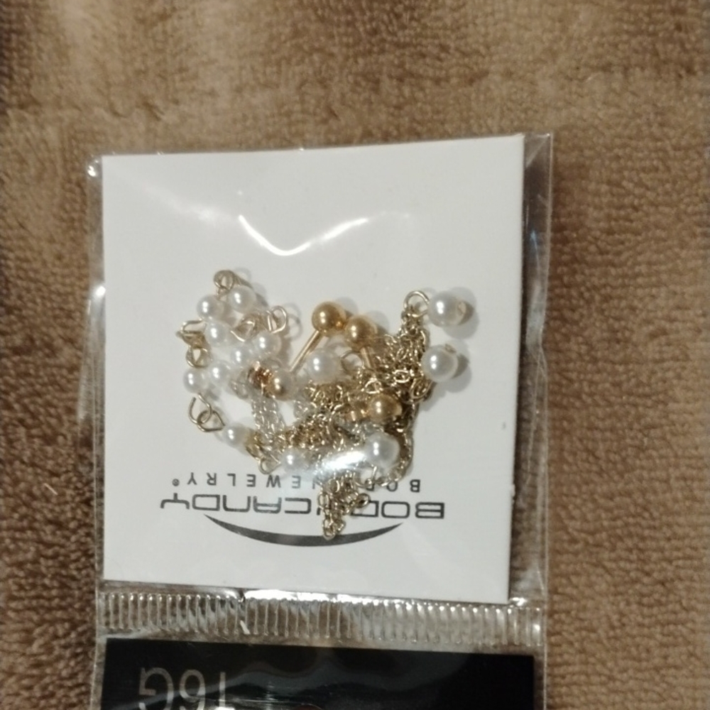 Bocar Gold and Pearl Earrings